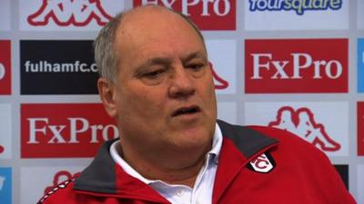 Fulham boss Martin Jol