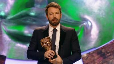 Ben Affleck with Bafta award