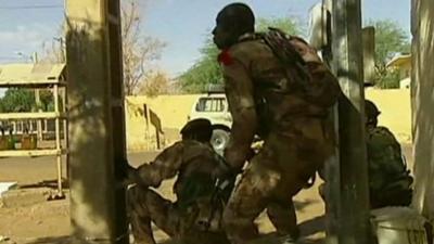 Malian troops in Gao