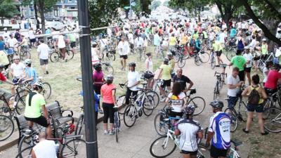 Cyclists in Washington DC