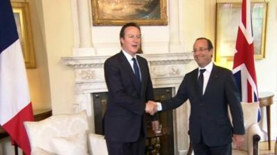 David Cameron and Francois Hollande