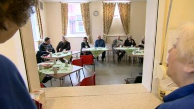 A group of people at a 'memory cafe'