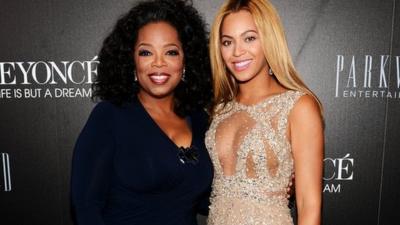 Oprah Winfrey and Beyonce Knowles