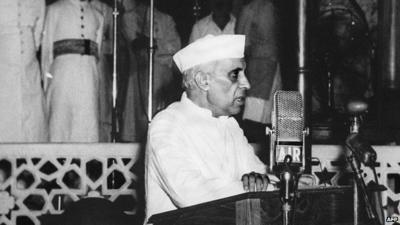 Jawaharlal Nehru on the eve of Indian independence, 1947