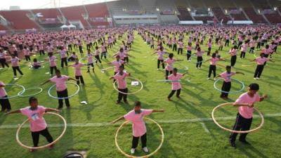 Hula hooping record