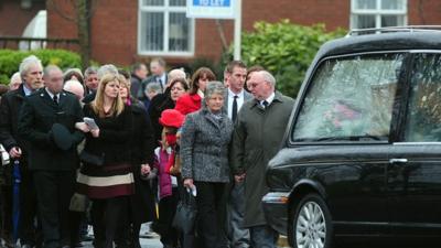 Philippa Reynolds' funeral