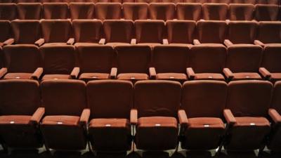 Empty seats at the Comedy Theatre, London