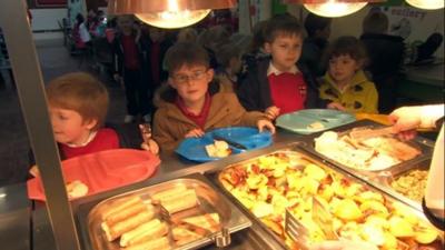 Children at St John's Primary School, Stafford