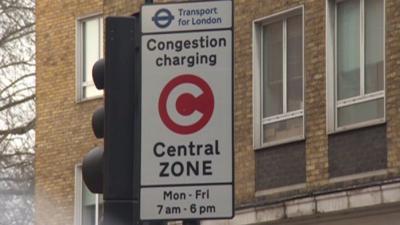 Congestion charge sign