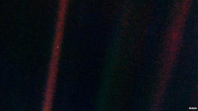 Earth seen from four billion miles away