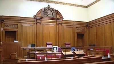 Courtroom interior