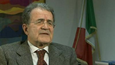 Former Italian Prime Minister Romano Prodi