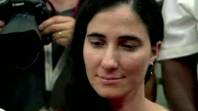 Cuban dissident Yoani Sanchez in Brazil