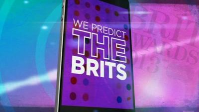 'We Predict The Brits' graphic