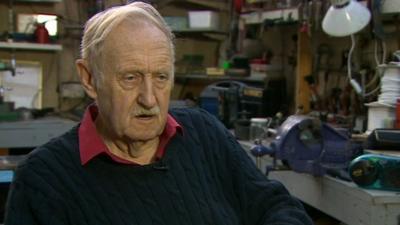 Inventor Trevor Baylis, who invented the wind-up radio