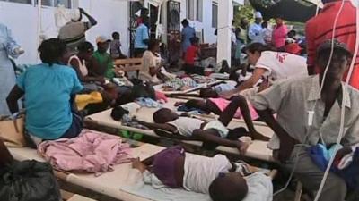 Cholera patients in Haiti