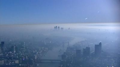 Aerial view of London