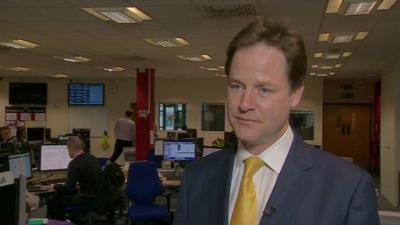 Lib Dem leader Nick Clegg