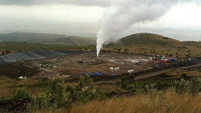 Geothermal well in Kenya