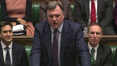 Shadow chancellor Ed Balls