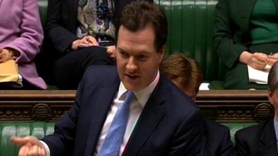 George Osborne in the House of Commons