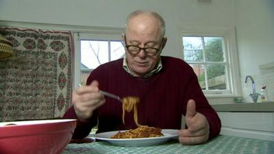 Food critic Matthew Fort samples a ready meal