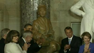 Rosa Parks statue at the US capitol