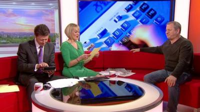 Louise Minchin and Charlie Stayt put Scott Flansburg to the test