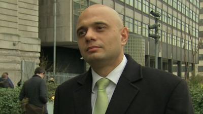 Treasury Minister Sajid Javid