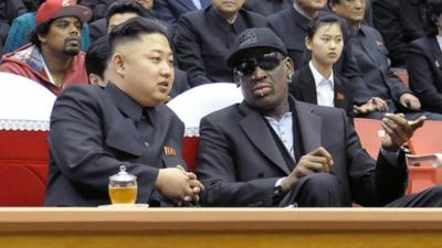 Kim Jong Un and Dennis Rodman