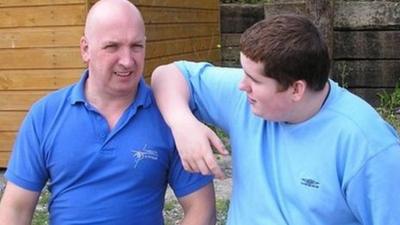 Mark Neary (left) was involved in a care battle with Hillingdon council for more than a year