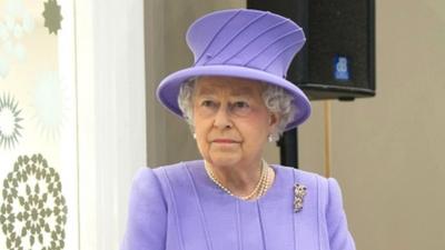 The Queen, at the Royal London Hospital