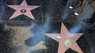 Richard Burton and Elizabeth Taylor's stars