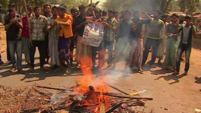 Protesters in Bangladesh