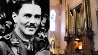 Wilfred Owen and the organ at Christ Church in Oxton