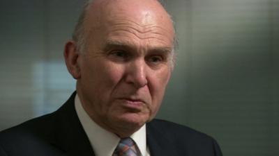 Business Secretary Vince Cable