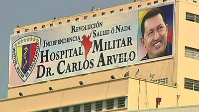 The military hospital where Chavez is being treated