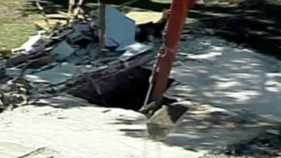 Sinkhole in Tampa