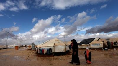 Zaatari camp for Syrian refugees in Mafraq, Jordan