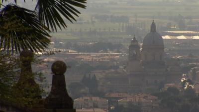 Hilltop view of Assisi