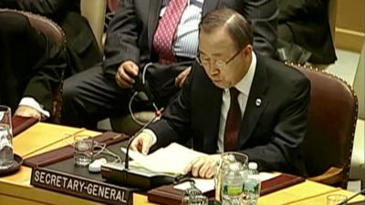 Ban-Ki Moon, UN secretary general