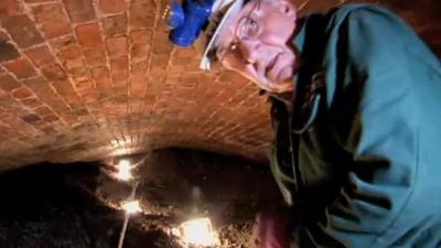 Volunteer inside Liverpool's Williamson Tunnels