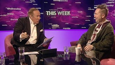 Andrew Neil and Nigel Kennedy