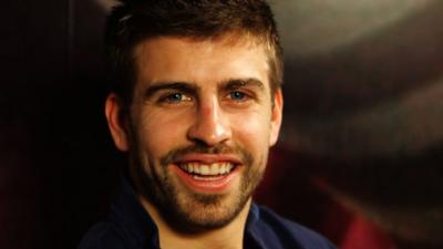 Barcelona's Gerard Pique