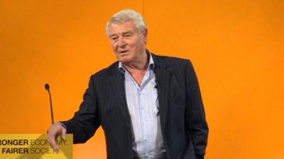 Paddy Ashdown, the Liberal Democrat's former leader