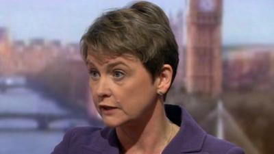 Shadow home secretary Yvette Cooper