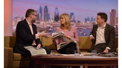 Tim Montgomerie, Jane Moore and Justin Forsyth