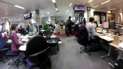 TV Centre newsroom