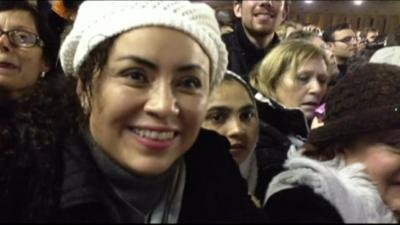 A Latin American Catholic woman in St Peter's Square