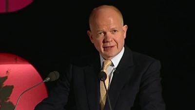 Foreign Secretary William Hague